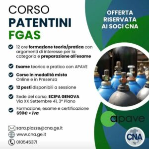 Corso FGAS Ottenimento patentino